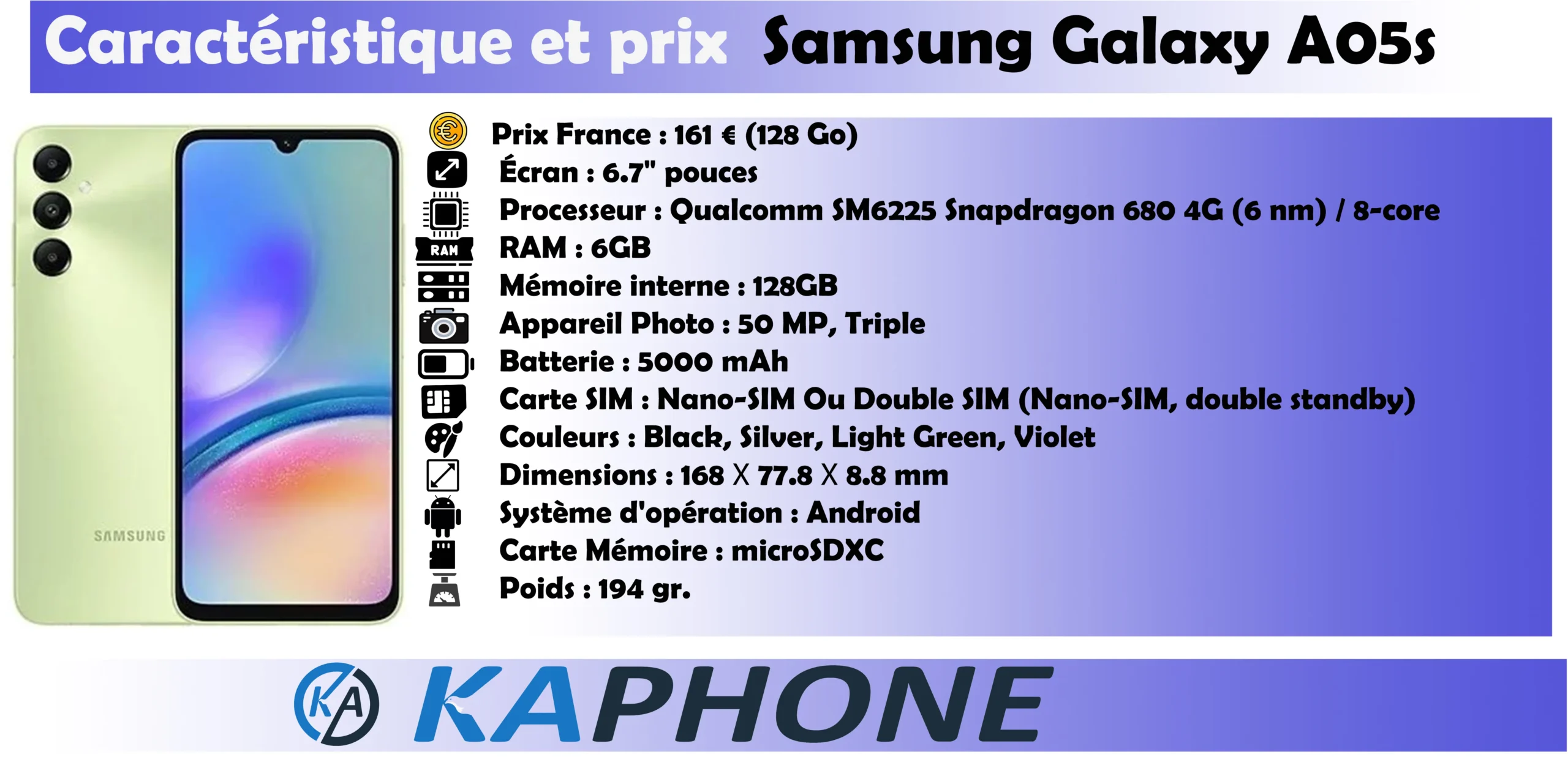 Samsung Galaxy A05s