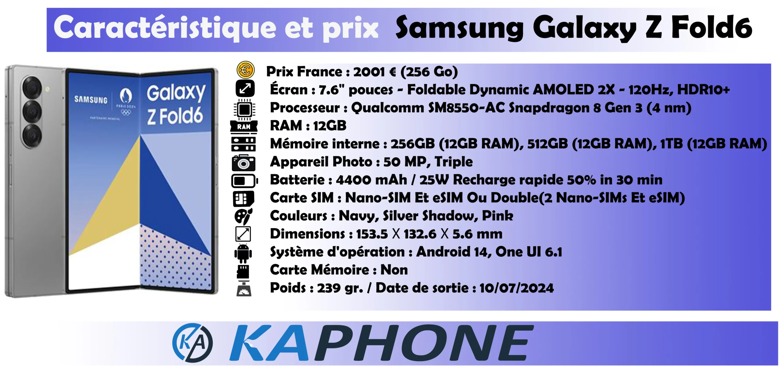 Samsung Galaxy Z Fold6